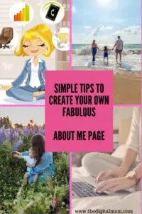 about me page tips