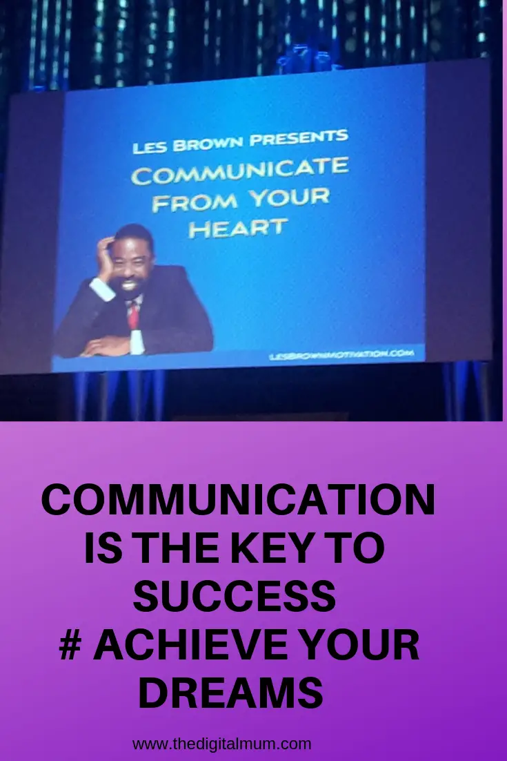 les brown event in london live your dream  communication is the key to success