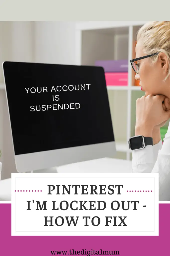 locked out of pinterest account